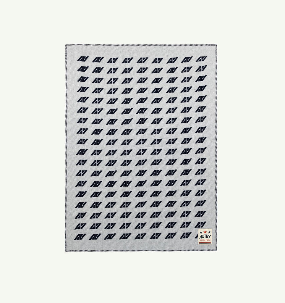 COUVERTURE EN LAINE BLEU UNISEX