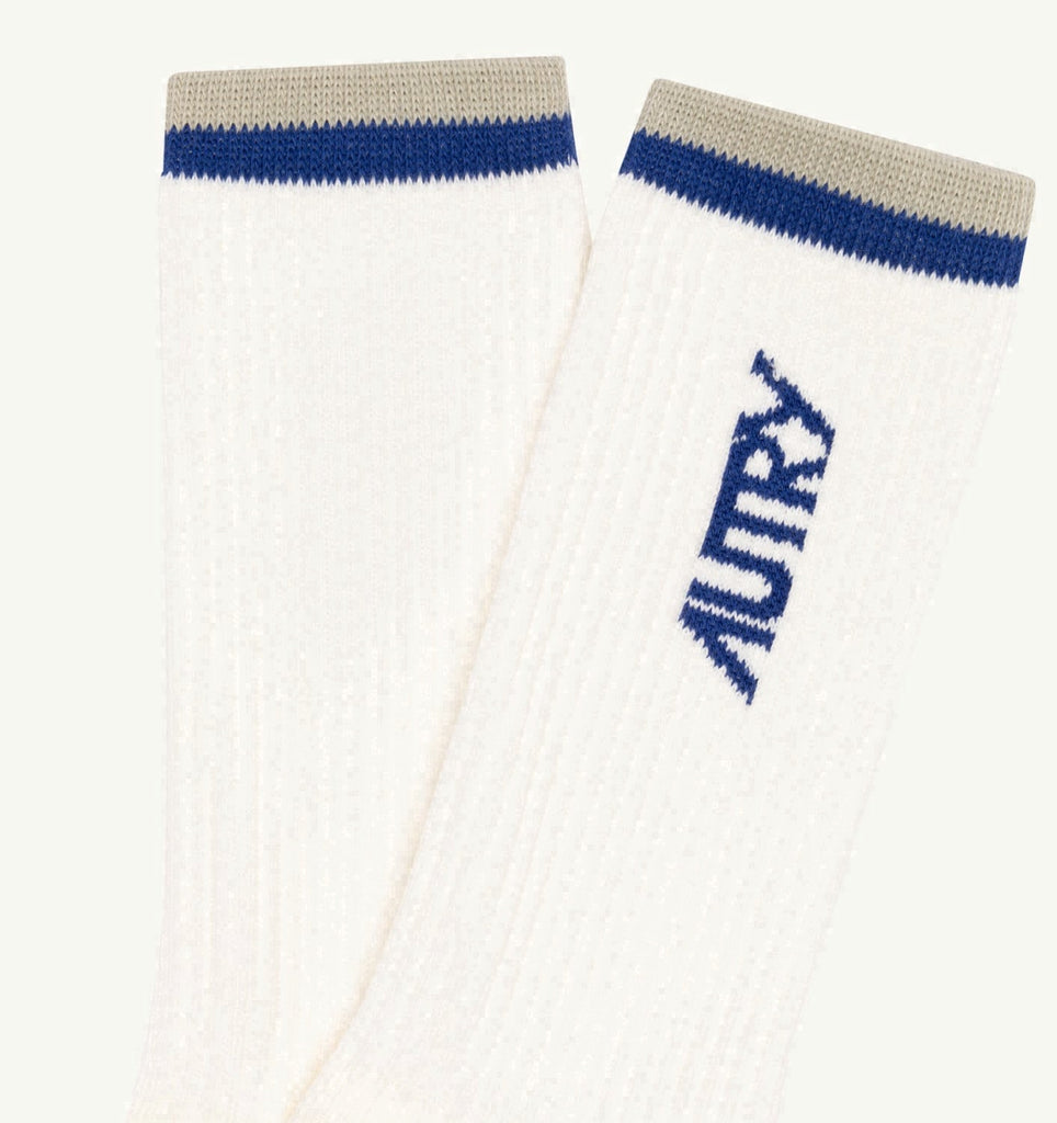 CHAUSSETTES JACQUARD AVEC LOGO À RAYURES UNISEX