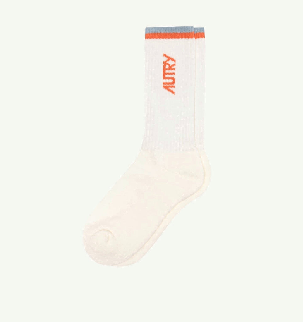 CHAUSSETTES JACQUARD AVEC LOGO À RAYURES UNISEX
