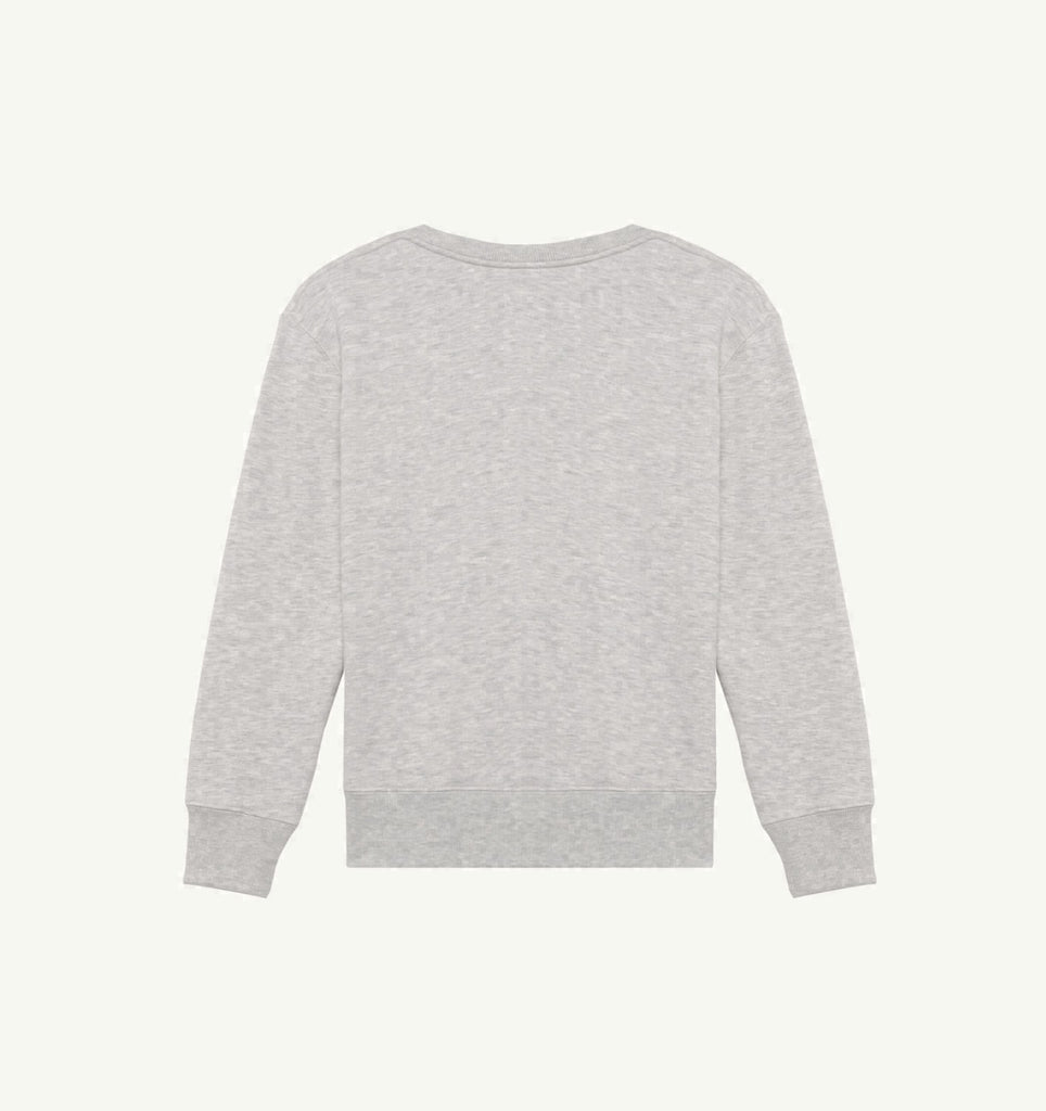 SWEAT À COL ROND EN COTON AVEC LOGO BRODÉ POUR FEMME