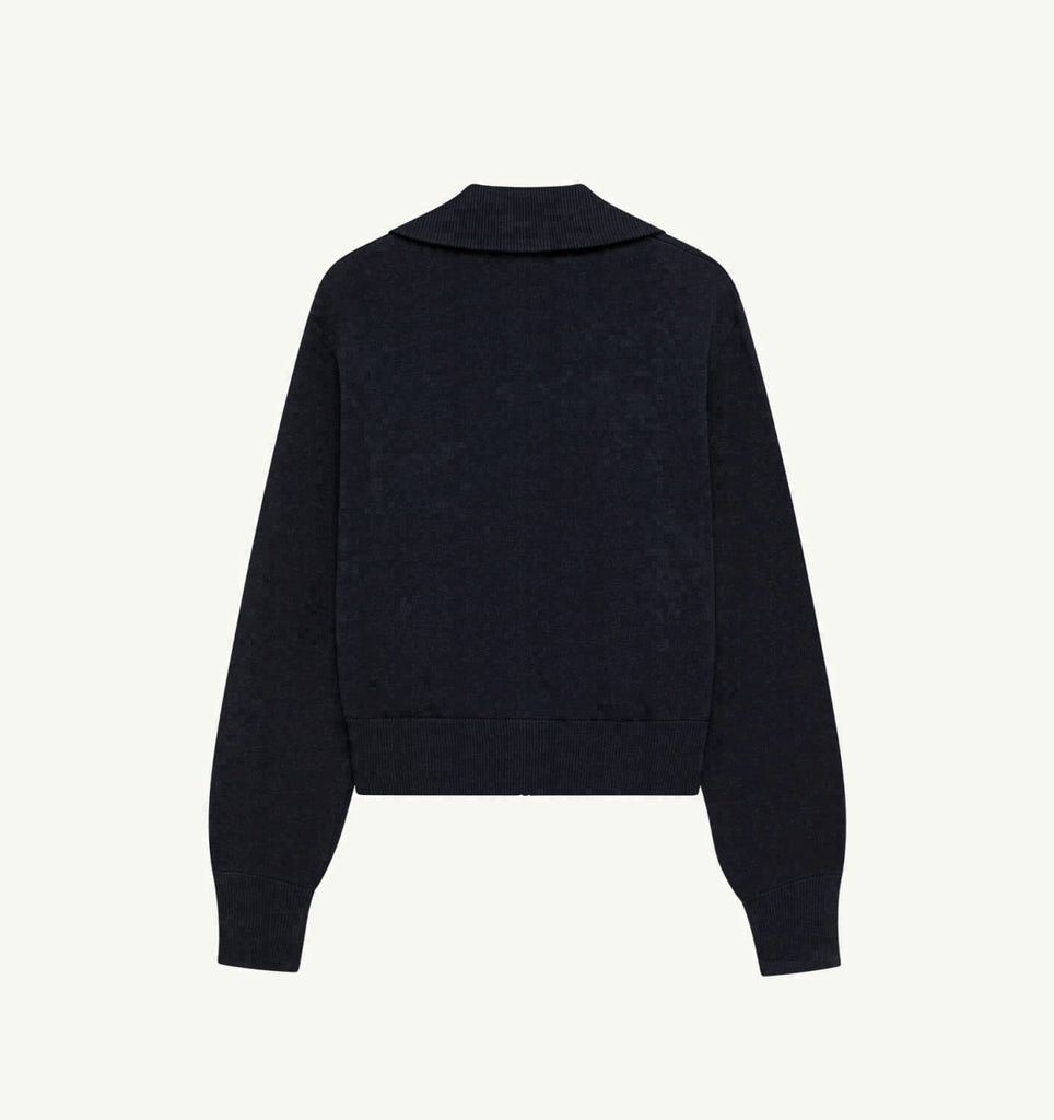 VESTE À FERMETURE ÉCLAIR EN MAILLE DE VISCOSE FEMME