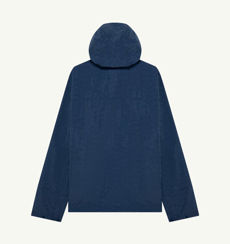 VESTE RIPSTOP À FERMETURE ÉCLAIR INTÉGRALE BLEU MARINE UNISEX
