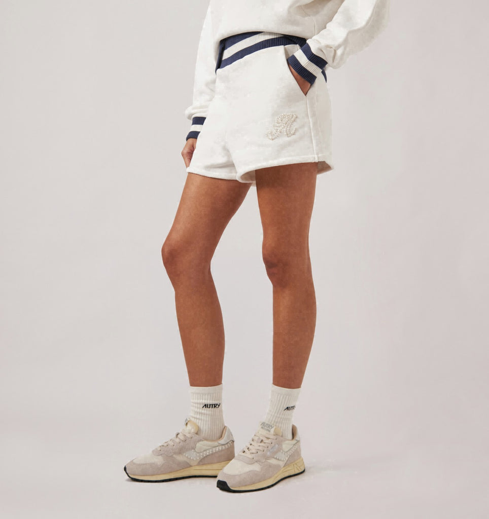 SHORTS AVEC LOGO PERLE FEMME