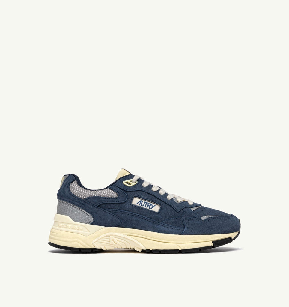 HYPERWAY EN MESH ET DAIM DENIM ET ARGENT