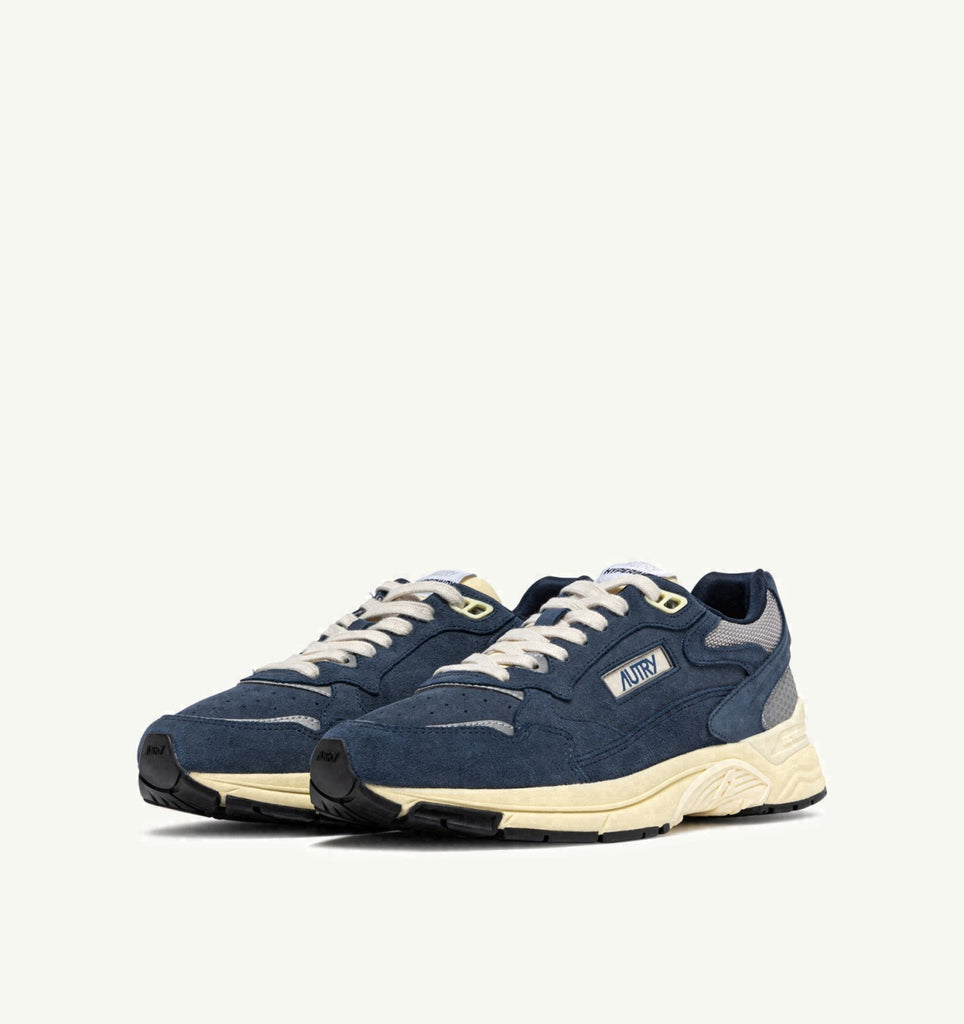 HYPERWAY EN MESH ET DAIM DENIM ET ARGENT