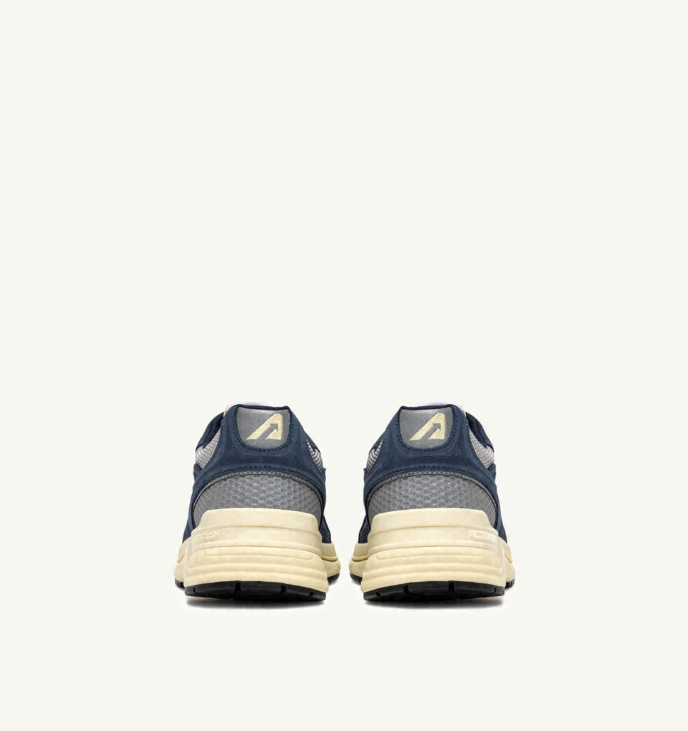 HYPERWAY EN MESH ET DAIM DENIM ET ARGENT