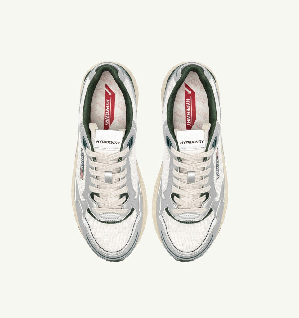 HYPERWAY EN CUIR SYNTHÉTIQUE ET MESH ARGENT WHISPER WHITE ET MOUNTAIN