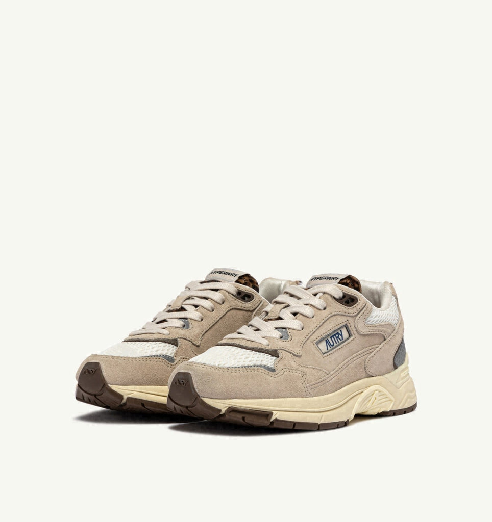 HYPERWAY EN DAIM ET MESH SAND, MARSHMALLOW ET LÉOPARD