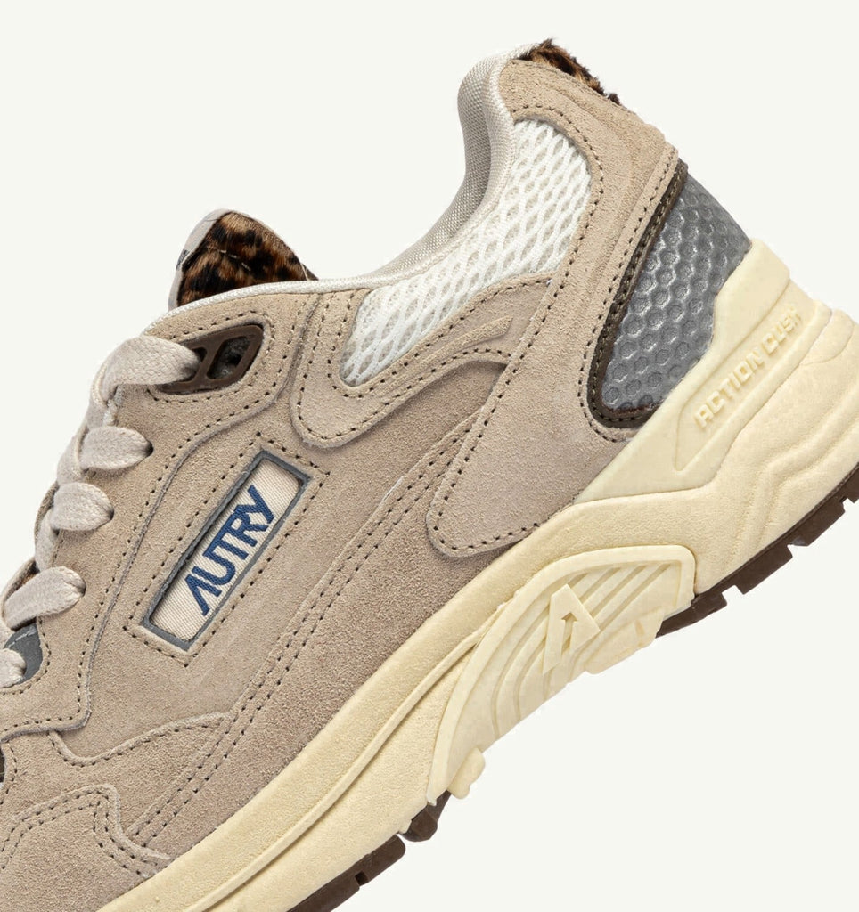 HYPERWAY EN DAIM ET MESH SAND, MARSHMALLOW ET LÉOPARD