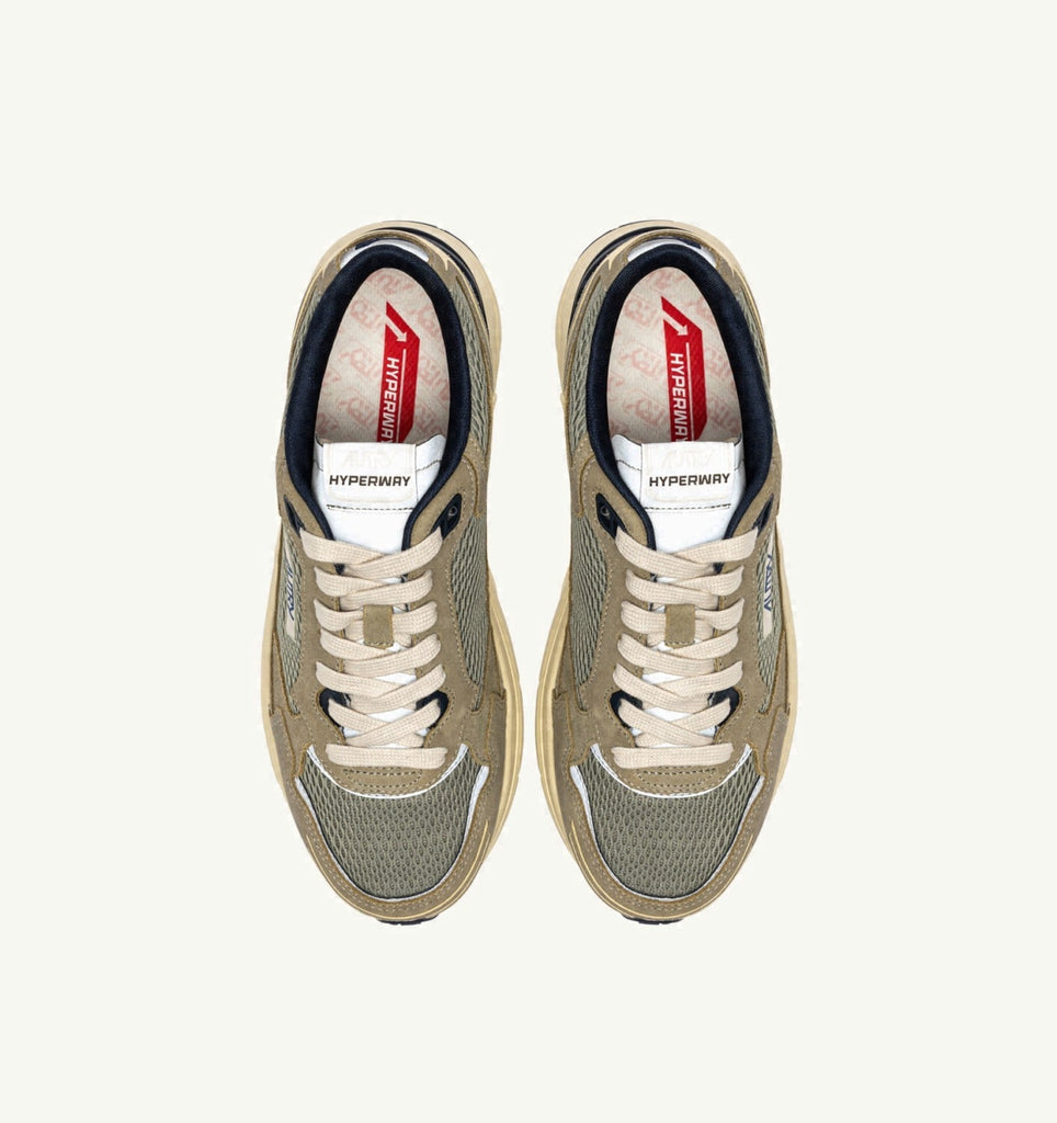 HYPERWAY EN DAIM ET MESH SILVER SAGE ET SPA BLUE