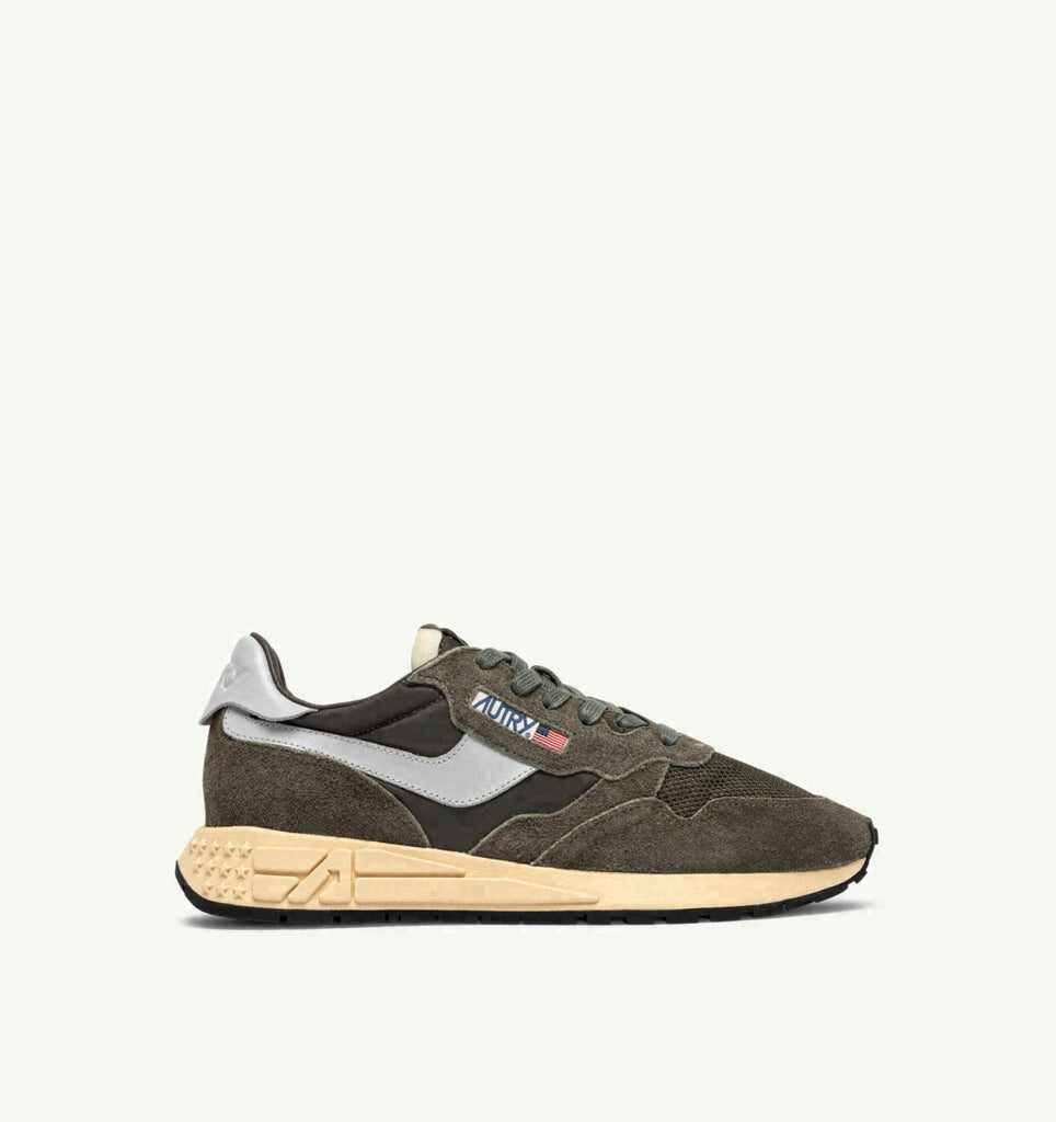 REELWIND LOW EN NYLON ET DAIM OLIVE NIGHT ET HARBOR MIST
