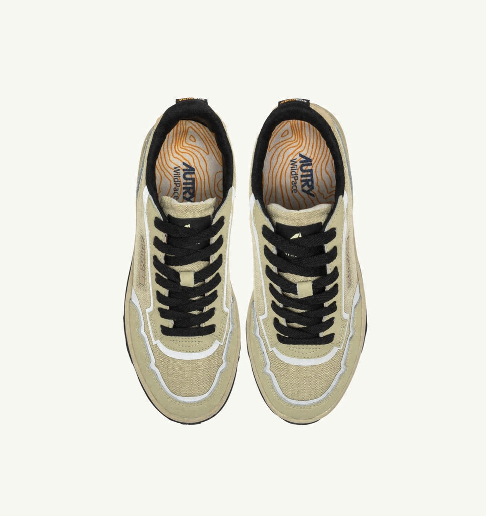 WILDPACE LOW EN NYLON RIPSTOP ET CUIR TIDAL FOAM ET REFLEX