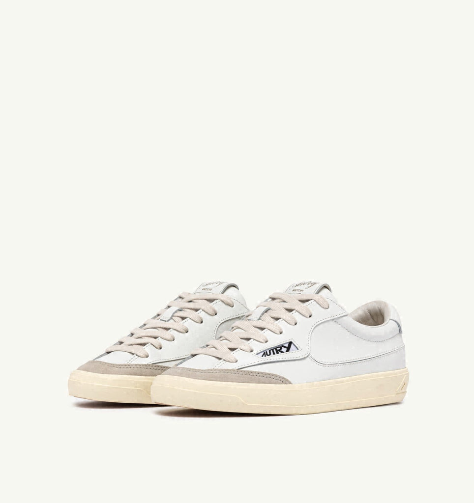 WINDSCAPE LOW EN CUIR BLANC