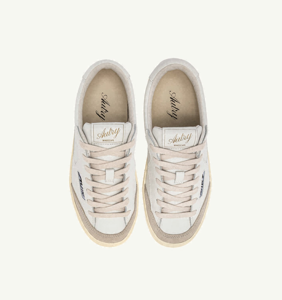 WINDSCAPE LOW EN CUIR BLANC