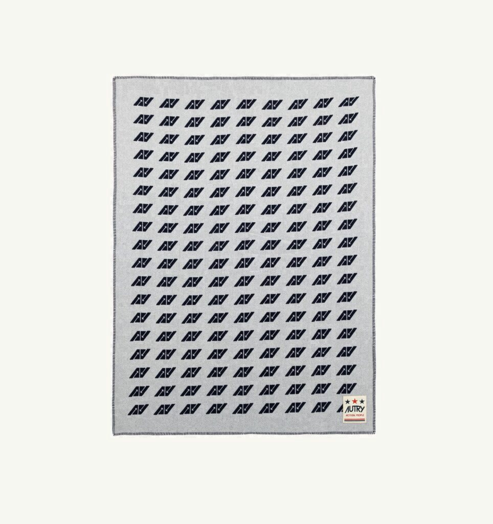 COUVERTURE EN LAINE BLEU UNISEX