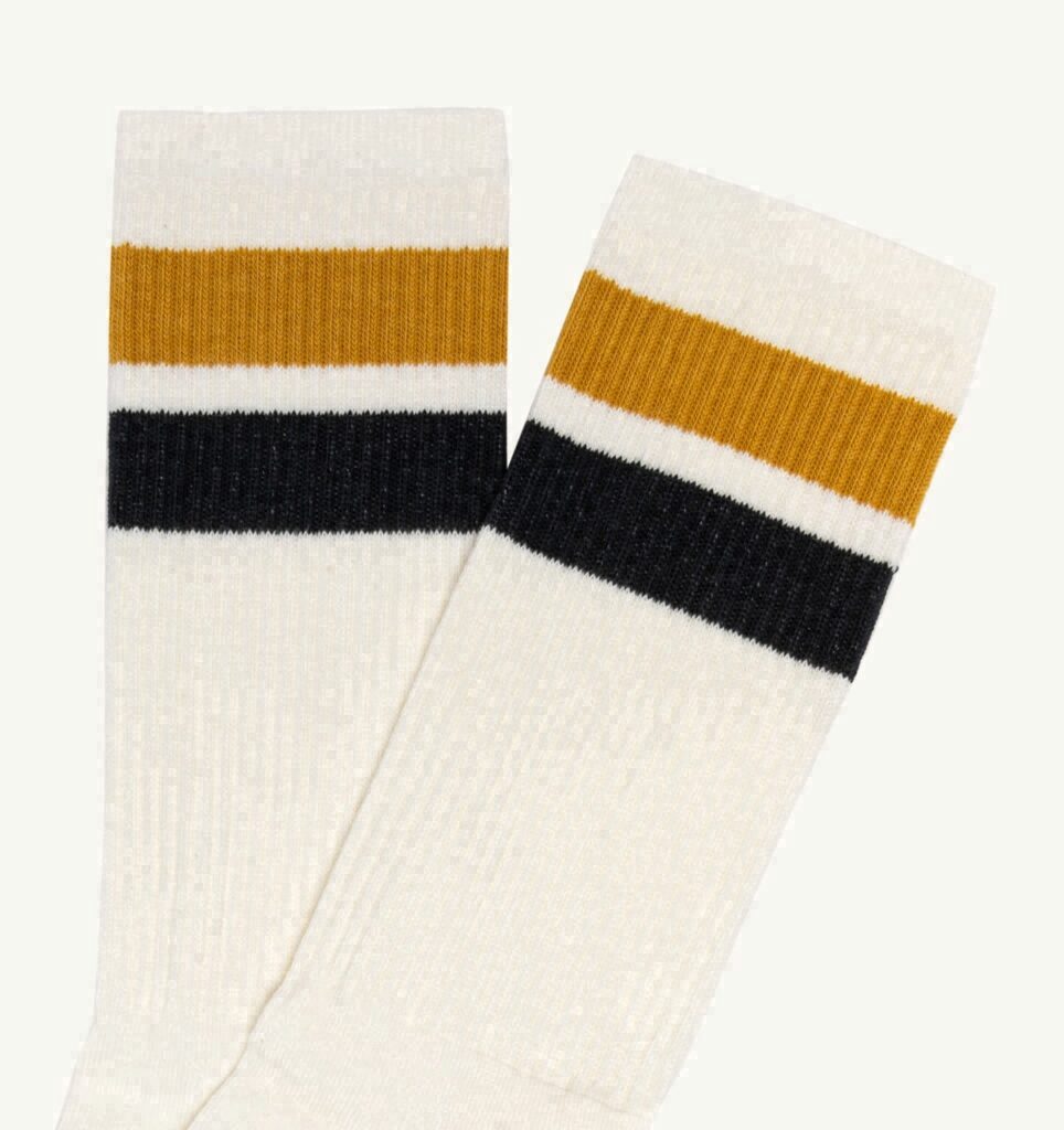 CHAUSSETTES JACQUARD AVEC LOGO À RAYURES UNISEX