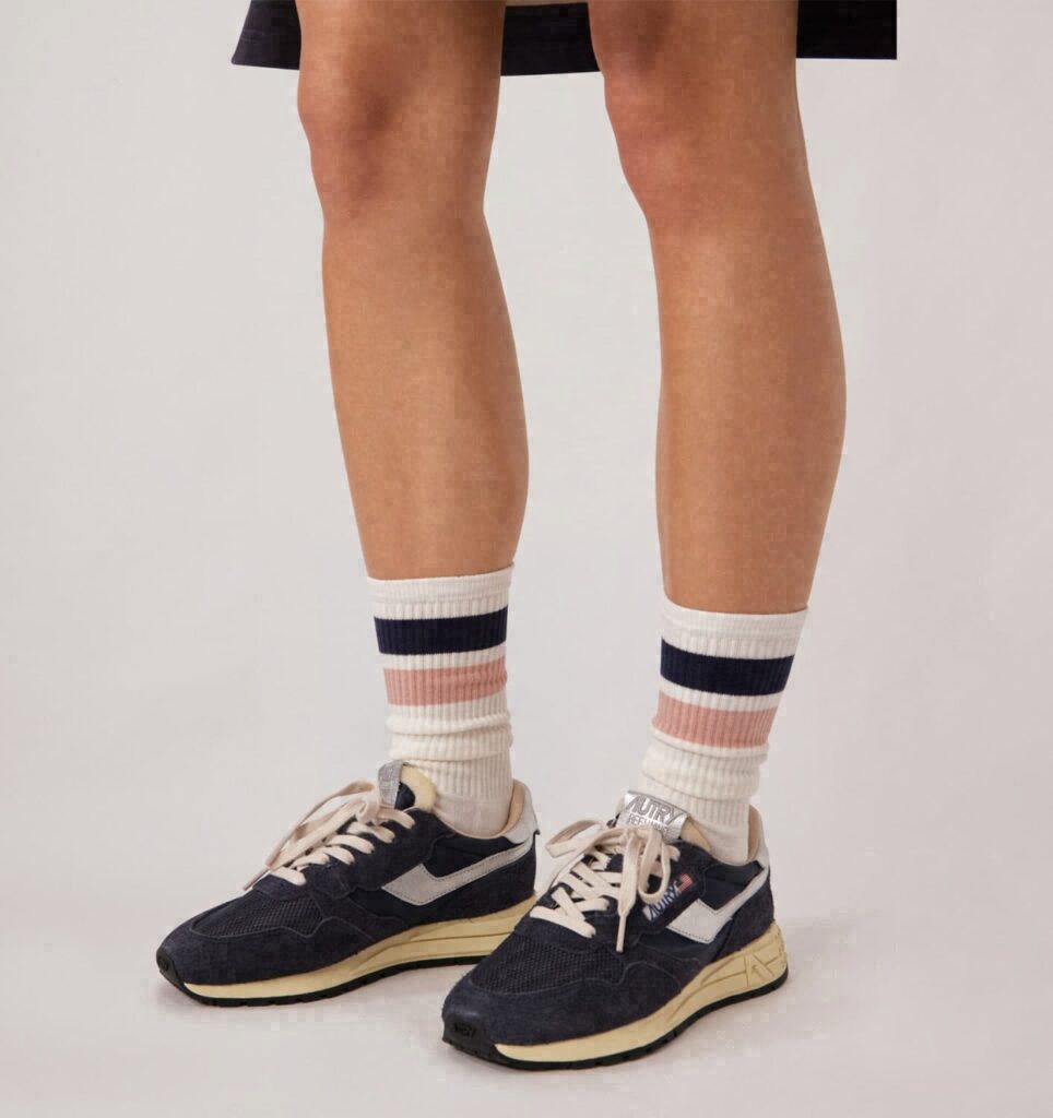 CHAUSSETTES JACQUARD AVEC LOGO À RAYURES UNISEX