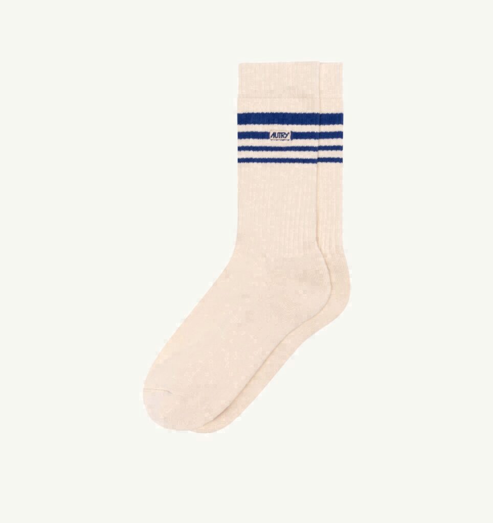 CHAUSSETTES JACQUARD AVEC LOGO À RAYURES UNISEX