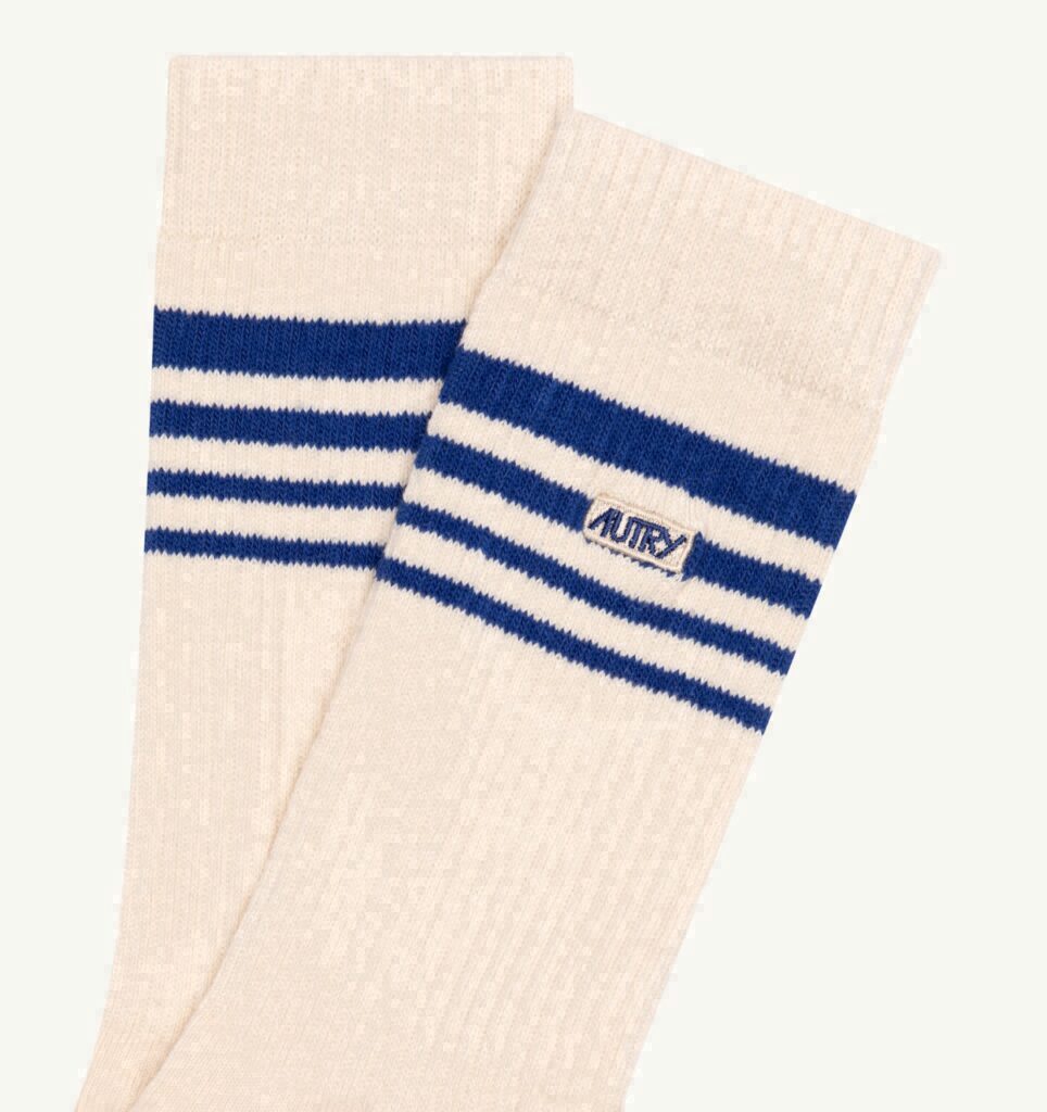 CHAUSSETTES JACQUARD AVEC LOGO À RAYURES UNISEX