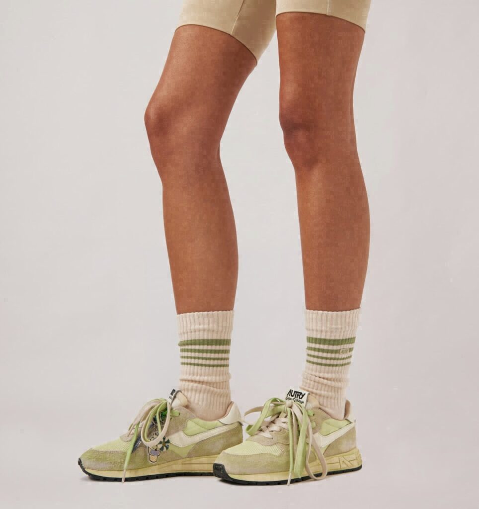 CHAUSSETTES JACQUARD AVEC LOGO À RAYURES UNISEX