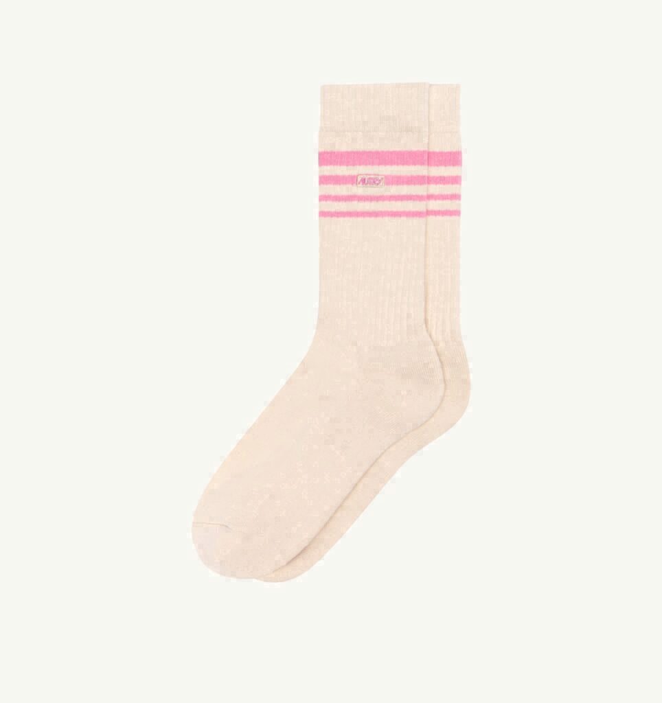 CHAUSSETTES JACQUARD AVEC LOGO À RAYURES UNISEX