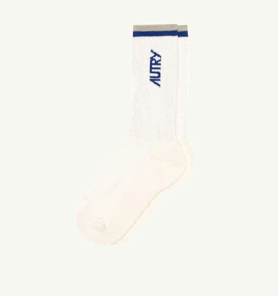 CHAUSSETTES JACQUARD AVEC LOGO À RAYURES UNISEX