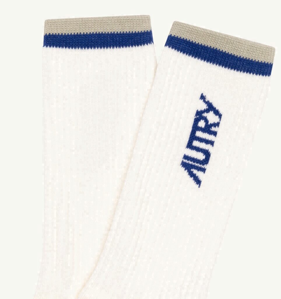 CHAUSSETTES JACQUARD AVEC LOGO À RAYURES UNISEX