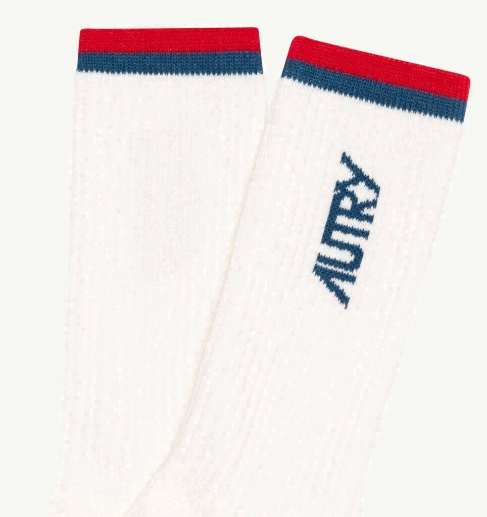 CHAUSSETTES JACQUARD AVEC LOGO À RAYURES UNISEX