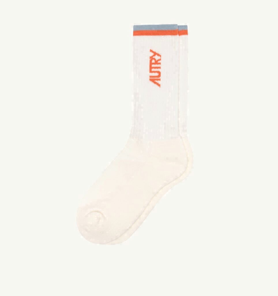 CHAUSSETTES JACQUARD AVEC LOGO À RAYURES UNISEX