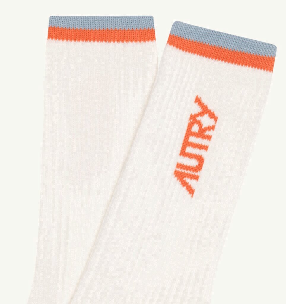 CHAUSSETTES JACQUARD AVEC LOGO À RAYURES UNISEX