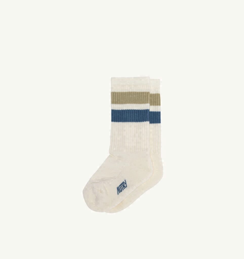 CHAUSSETTES KIDS JACQUARD AVEC LOGO À RAYURES