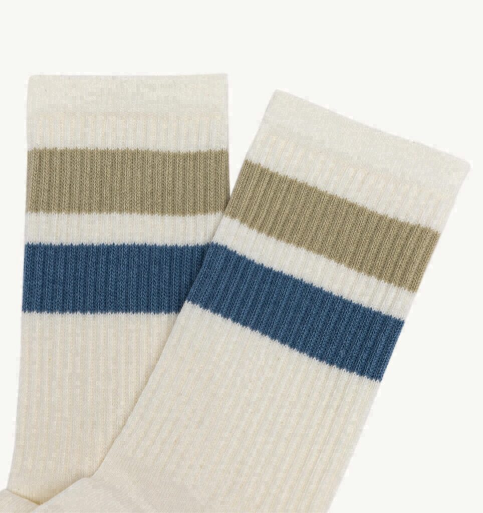 CHAUSSETTES KIDS JACQUARD AVEC LOGO À RAYURES