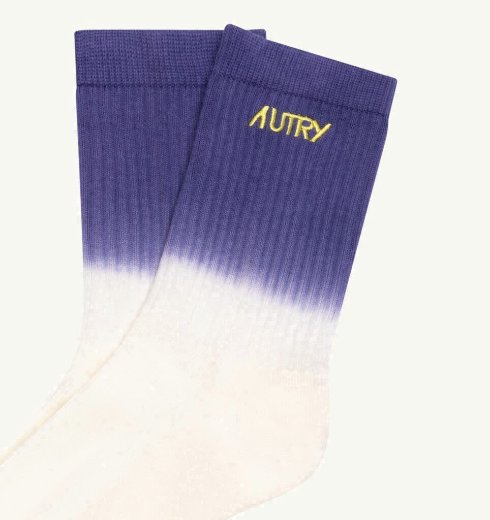 CHAUSSETTES TIE-DYE AVEC LOGO BRODÉ UNISEX