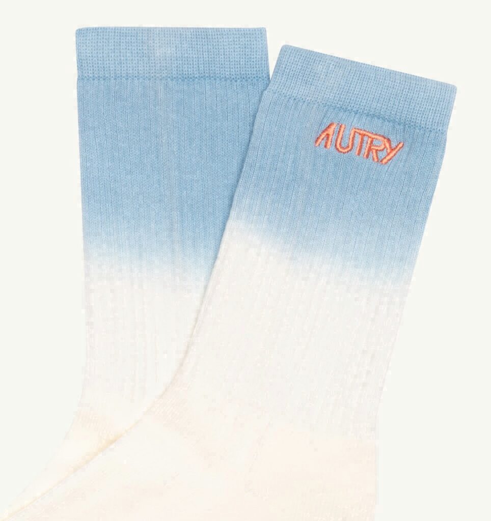 CHAUSSETTES TIE-DYE AVEC LOGO BRODÉ UNISEX