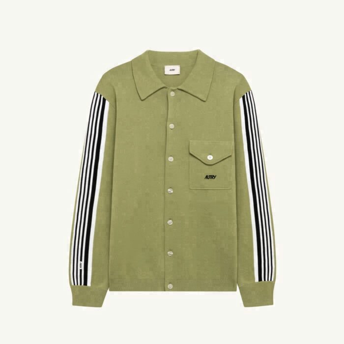 CHEMISE-VESTE EN MAILLE DE VISCOSE HOMME