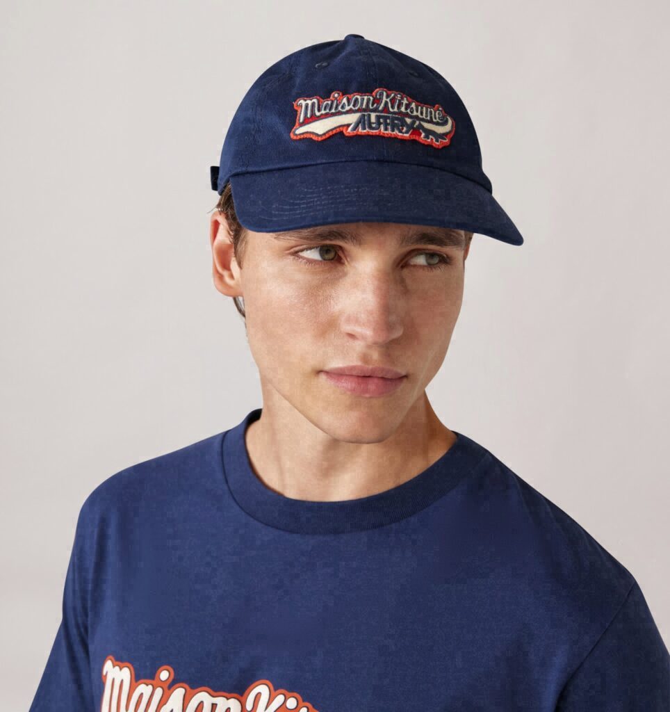 CHAPEAU BASEBALL AVEC LOGO AUTRY 'MAISON KITSUNÉ' UNISEX