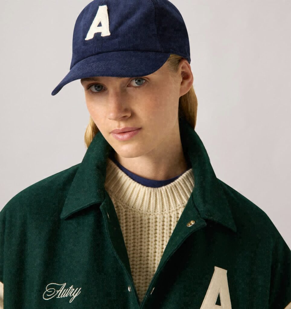 CASQUETTE DE BASEBALL EN VELOURS CÔTELÉ AVEC LOGO UNISEX