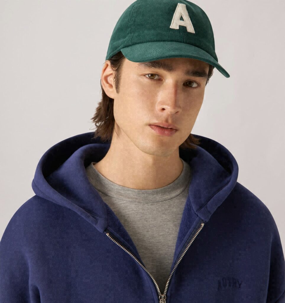 CASQUETTE DE BASEBALL EN VELOURS CÔTELÉ AVEC LOGO UNISEX