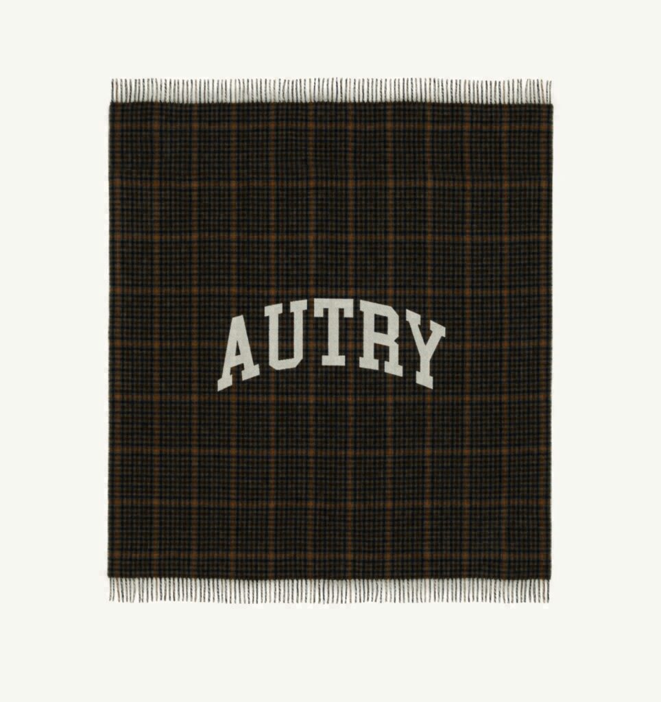 COUVERTURE CHECK AVEC MAXI LOGO UNISEX