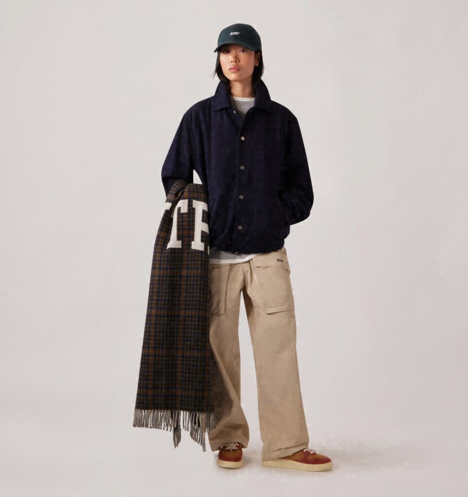 COUVERTURE CHECK AVEC MAXI LOGO UNISEX