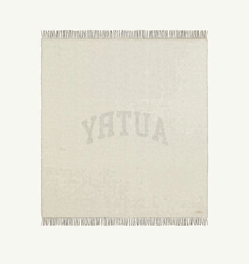 COUVERTURE CHECK AVEC MAXI LOGO UNISEX