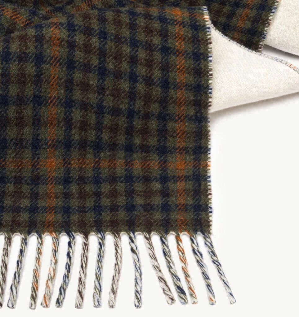 COUVERTURE CHECK AVEC MAXI LOGO UNISEX