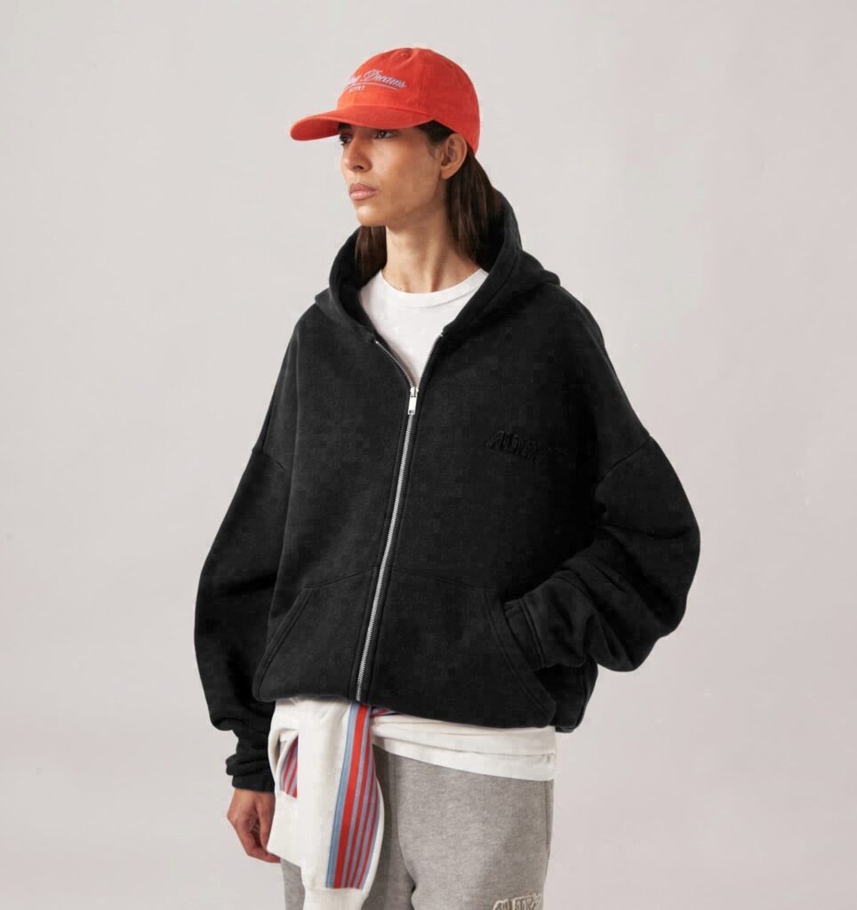 SWEAT À CAPUCHE ZIPPÉ AVEC LOGO ASSORTI UNISEX