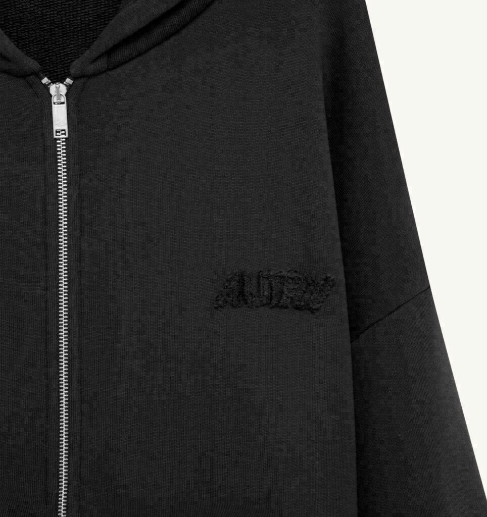 SWEAT À CAPUCHE ZIPPÉ AVEC LOGO ASSORTI UNISEX