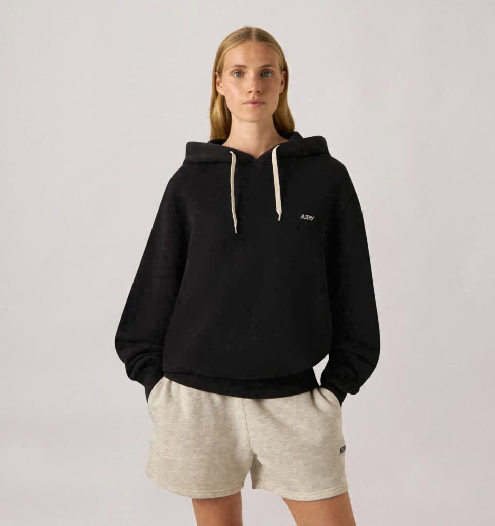 SWEAT À CAPUCHE ET LOGO BRODÉ FEMME
