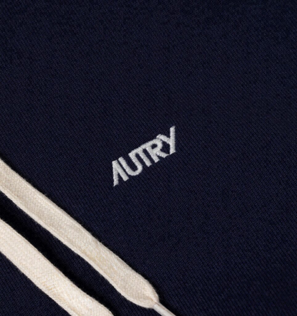 SWEAT À CAPUCHE EN COTON AVEC LOGO BRODÉ POUR FEMME