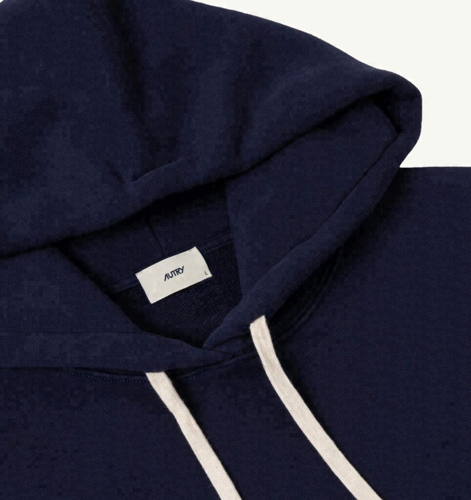 SWEAT À CAPUCHE EN COTON AVEC LOGO BRODÉ POUR HOMME