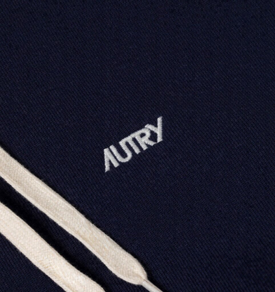 SWEAT À CAPUCHE EN COTON AVEC LOGO BRODÉ POUR HOMME