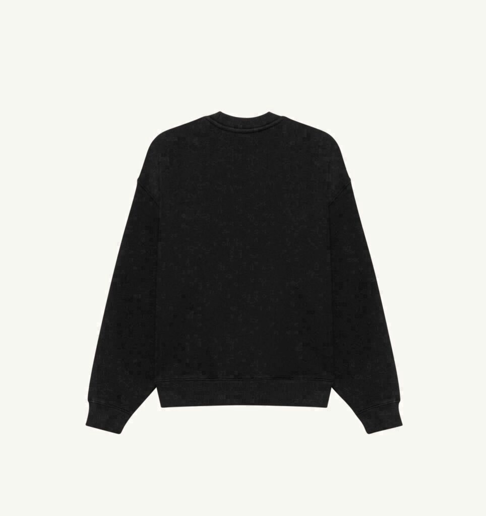 SWEAT COL ROND AVEC LOGO BRODÉ FEMME