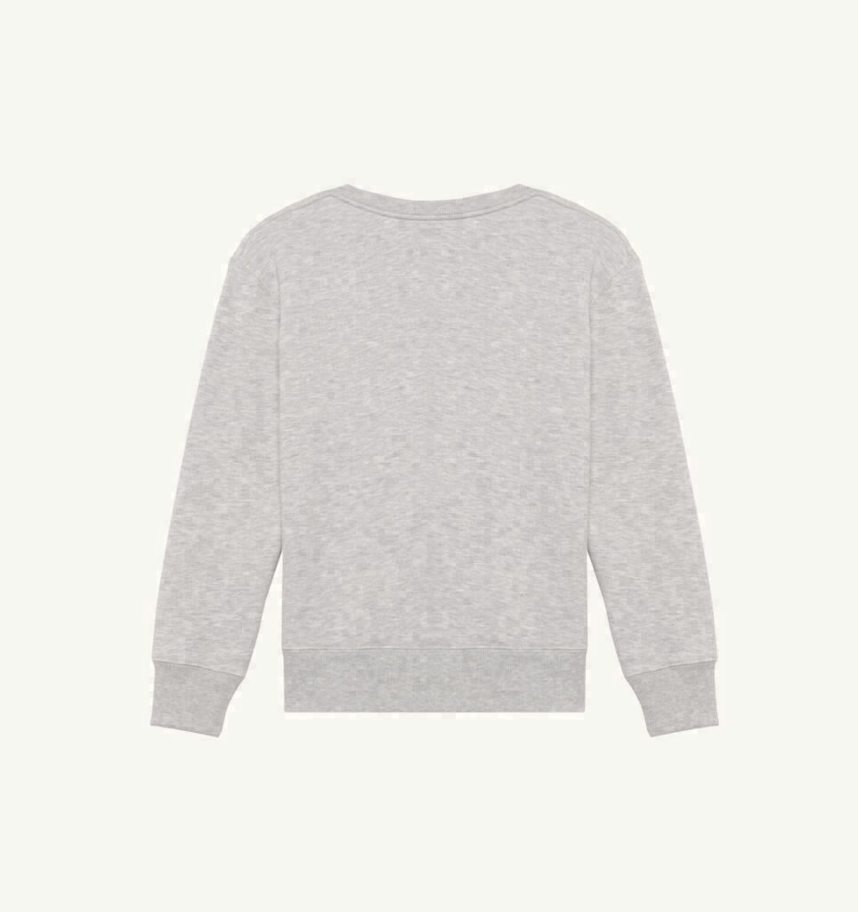 SWEAT À COL ROND EN COTON AVEC LOGO BRODÉ POUR FEMME